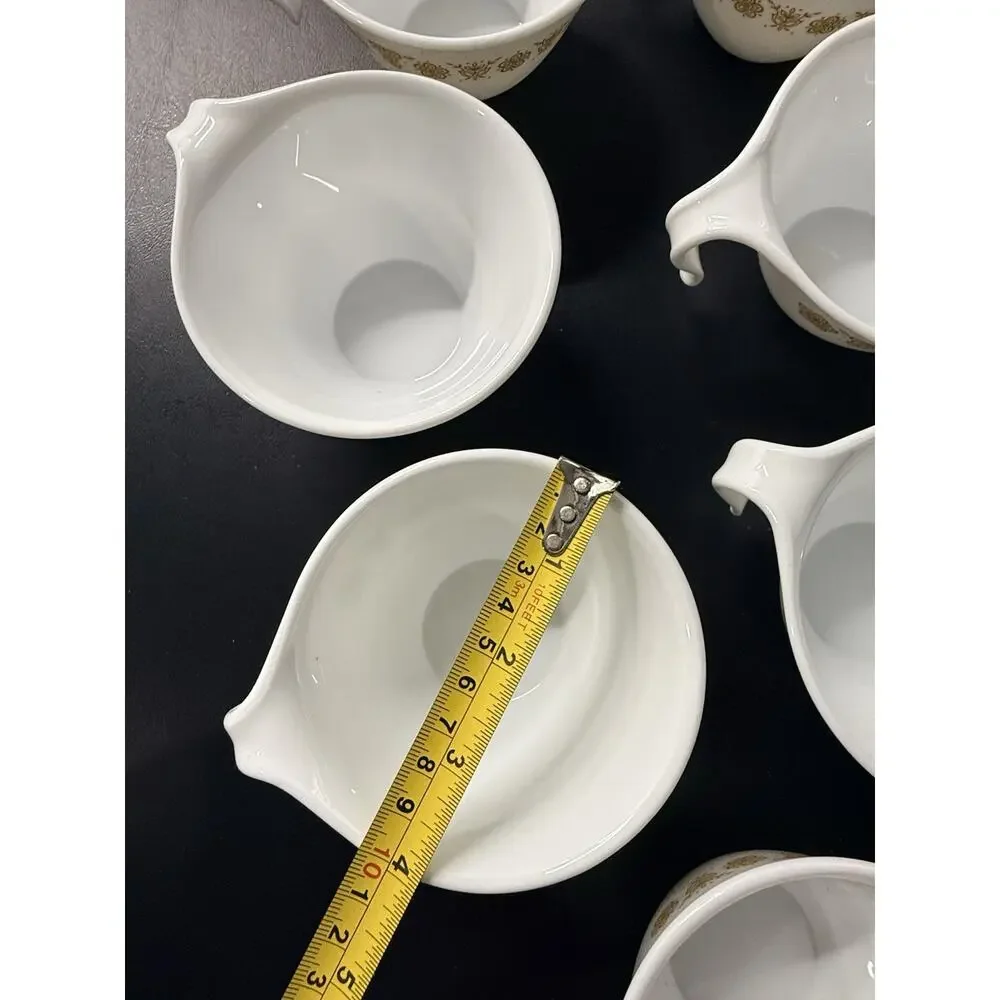 11 Corelle Butterfly Gold Tab- 10 Cups With Handles, 1 No Handle